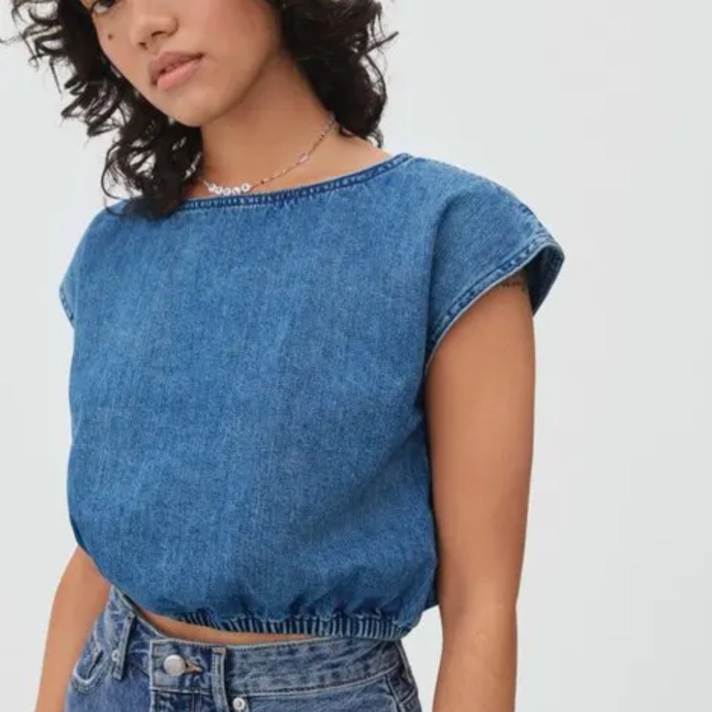 Everlane Denim Crop Top